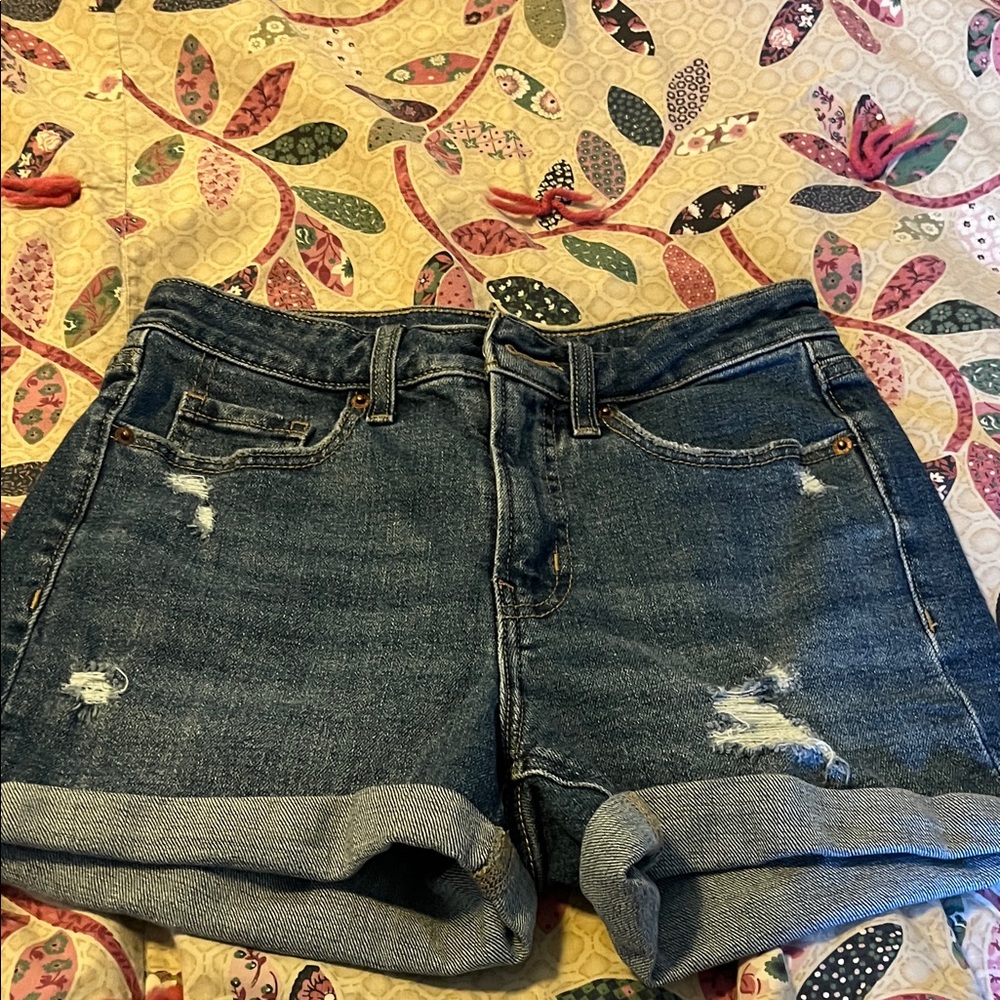 Old Navy Distressed Blue Jean Shorts